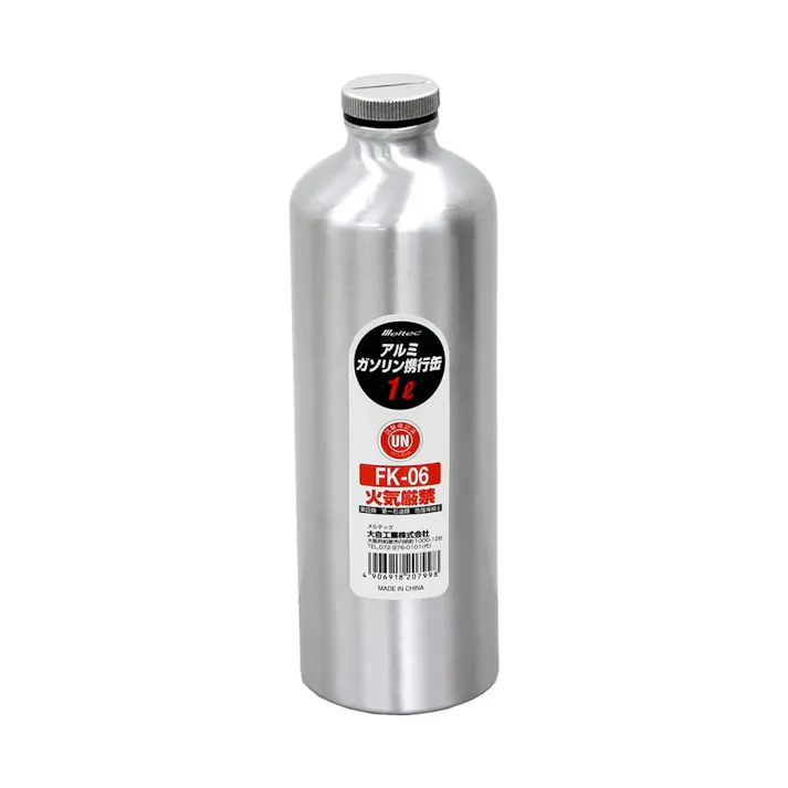 メルテック ガソリンアルミボトル缶 1L FK-06