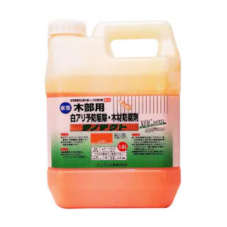 ジノテクト 水性 木部用 白アリ予防駆除・木材防腐剤 オレンジ 1.6L【別送品】