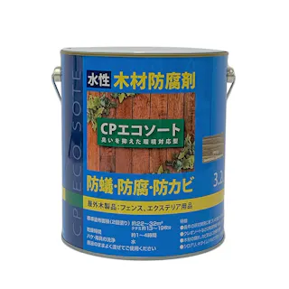 水性木材防腐剤 防蟻・防腐・防カビ CPエコソート ブラウン 3.2L【別送品】