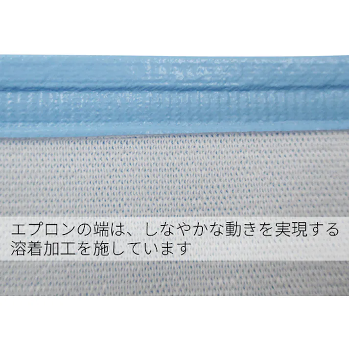 【CAINZ-DASH】東和コーポレーション エプロン 耐油ウレタンエプロン ブルー 029【別送品】