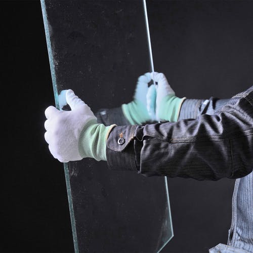 美品☆メンズ☆手袋☆ネイビー☆ブルー☆グラデーション☆シープスキン☆ CAINZ-DASH】東和コーポレーション ウレタン背抜き手袋 パワフル