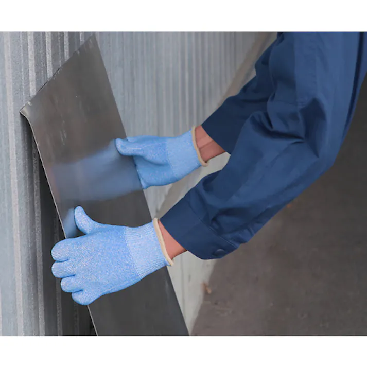 【CAINZ-DASH】東和コーポレーション 耐切創手袋 NEOカットレジストインナーブルー L 189-L【別送品】