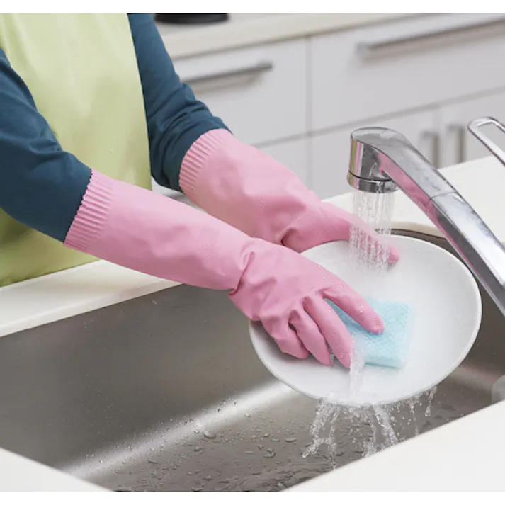 【CAINZ-DASH】東和コーポレーション 天然ゴム手袋 トワローブ天然ゴムあつ手 ピンク M 200-P-M【別送品】