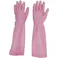 【CAINZ-DASH】東和コーポレーション 天然ゴム手袋 トワローブ天然ゴムあつ手ロング ピンク M 215-P-M【別送品】