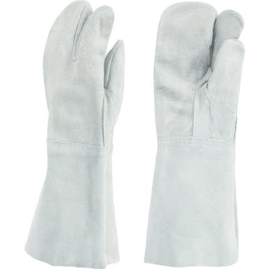 【CAINZ-DASH】東和コーポレーション 溶接用手袋　牛床革３本指　Ｗ－３３３ 460-W333【別送品】