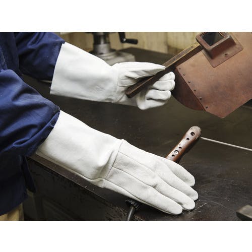 CAINZ-DASH】東和コーポレーション 溶接用手袋 牛床革5本指W－335