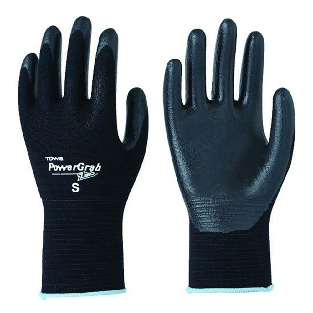 ニトリル手袋パワーグラブゼロ ブラックS