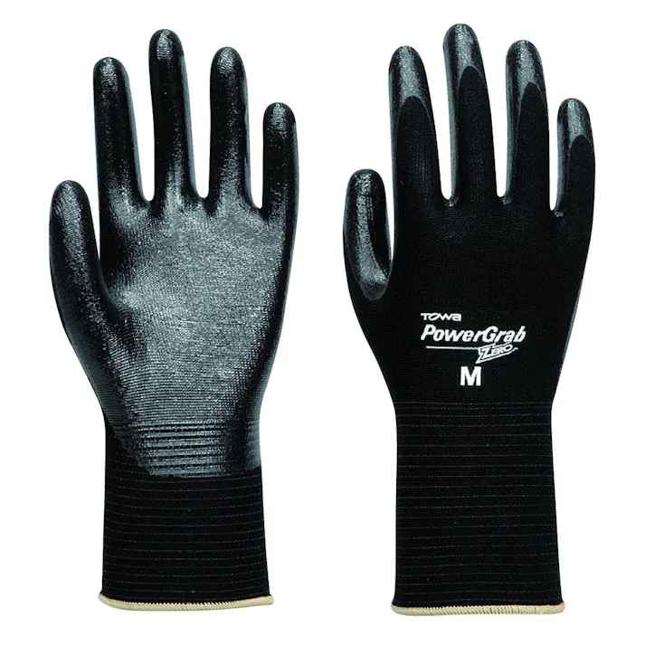 ニトリル手袋パワーグラブゼロ ブラックM(販売終了)