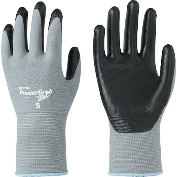 【CAINZ-DASH】東和コーポレーション ニトリル背抜き手袋 パワーグラブZERO グレー S 513-S【別送品】