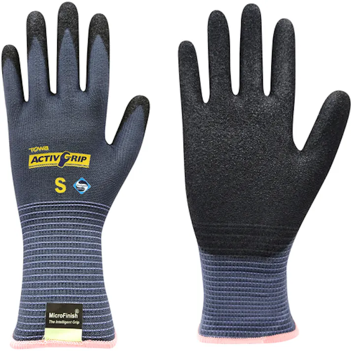 【CAINZ-DASH】東和コーポレーション ニトリル背抜き手袋 アクティブグリップ S 581-S【別送品】