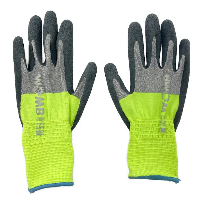 TOWA 天然ゴム背抜き手袋 WOMB-MF2 Mサイズ 高視認