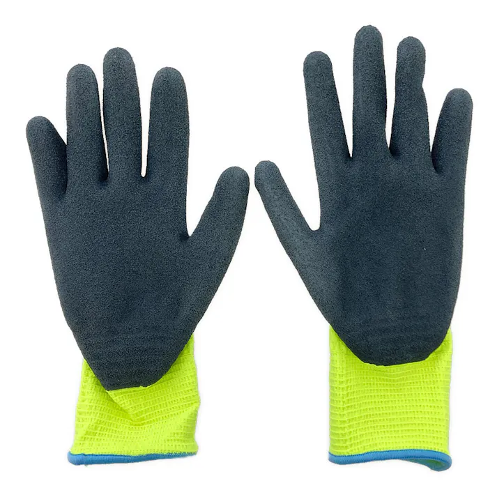 TOWA 天然ゴム背抜き手袋 WOMB-MF2 Mサイズ 高視認