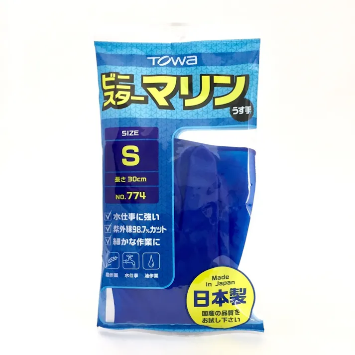 774 ビニスターマリン 薄手手袋 S