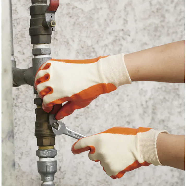 【CAINZ-DASH】東和コーポレーション 塩化ビニール背抜き手袋 ビニスターエース L 681-L【別送品】