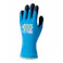 トワロン 天然ゴム背抜き手袋 ウィズガーデンキッズ アクアブルー XXS W382