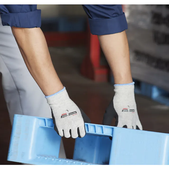 【CAINZ-DASH】東和コーポレーション ニトリル背抜き手袋 アクティブグリップストロング S 523-S【別送品】