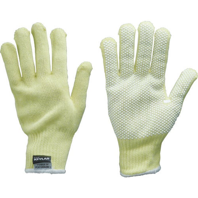 【CAINZ-DASH】東和コーポレーション まとめ買い　耐切創手袋　ケブラーＫ－１０Ｇ　うす手スベリ止付　Ｌ　（１０双入） K-10GS-L【別送品】