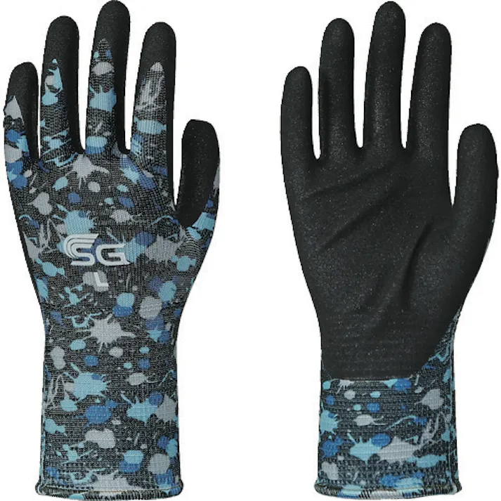 【CAINZ-DASH】東和コーポレーション ニトリル背抜き手袋 SG-A025 ペイントブラック L SG-A025-L【別送品】