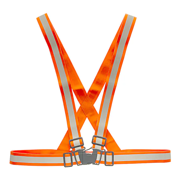 TAKAGI 伸縮式反射安全テープベスト 蛍光オレンジ