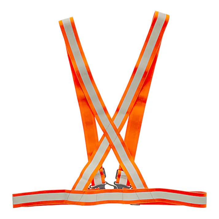 TAKAGI 伸縮式反射安全テープベスト 蛍光オレンジ