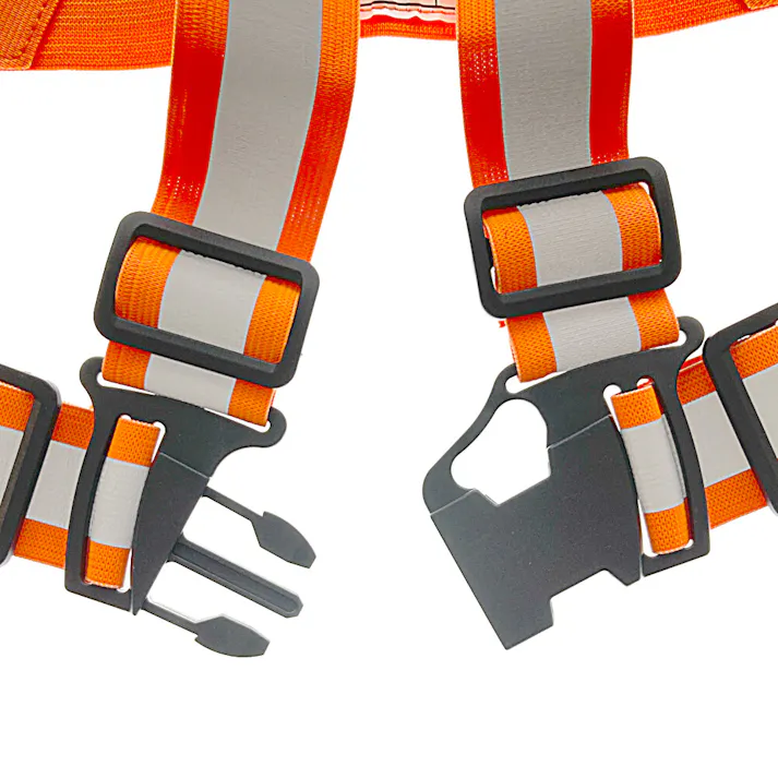 TAKAGI 伸縮式反射安全テープベスト 蛍光オレンジ