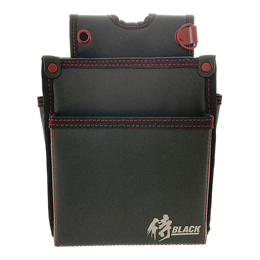 高儀 侍BLACK 薄型電工腰袋2段 SRBT-12 806024064 | 作業工具・作業 