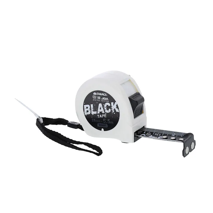 アシスト ブラックテープコンベックス 白 25mm×5.5m