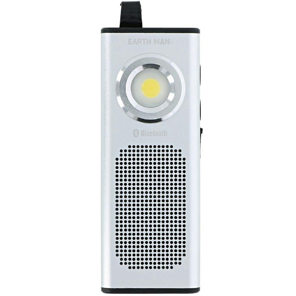 EARTH MAN ワイヤレススピーカー付き充電式ワークライト EARTH MAN ワイヤレススピーカー付き充電式ワークライト シルバー WLT