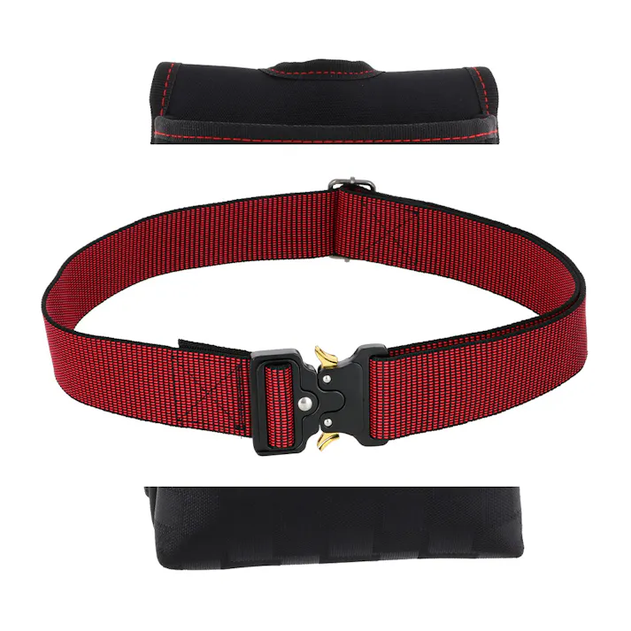 アルミスムーズワンタッチベルトタフ 48mm BLACK/RED