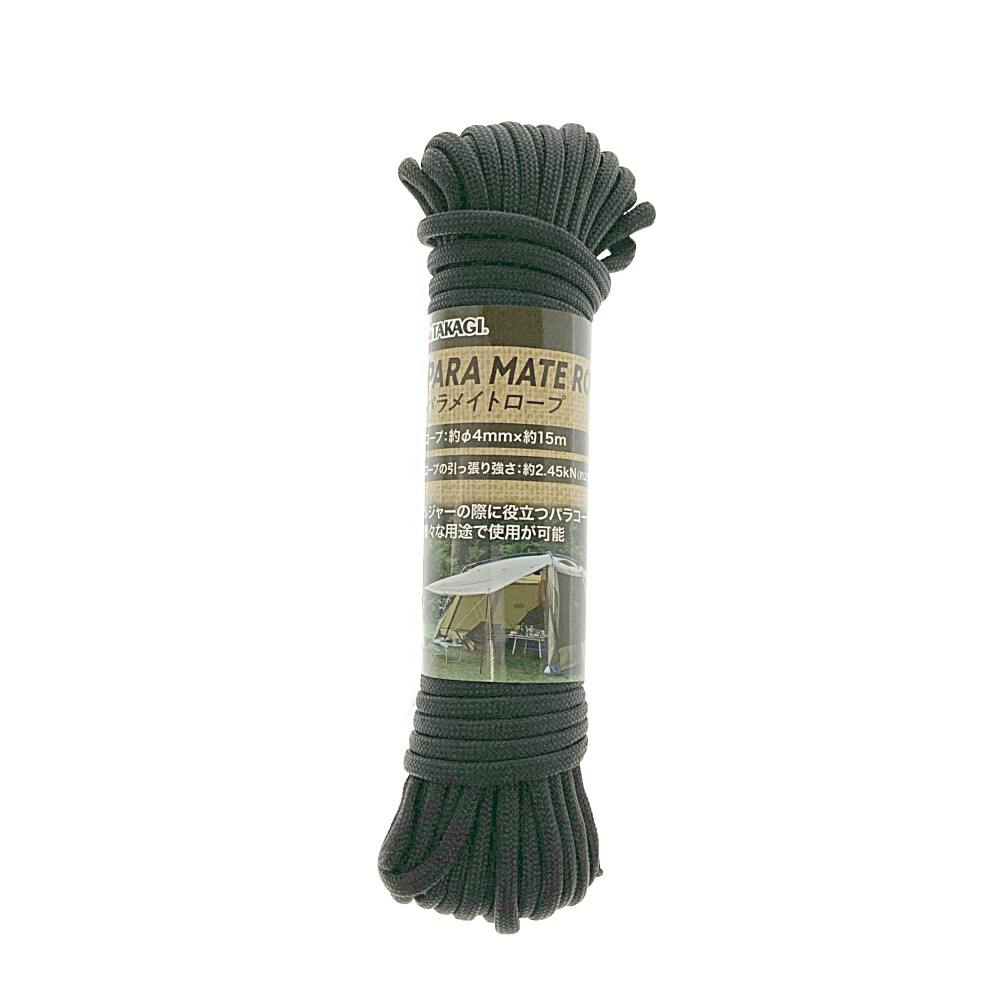 KANUCHI パラメイトロープ 反射材入 黒 φ4mm×15m(販売終了