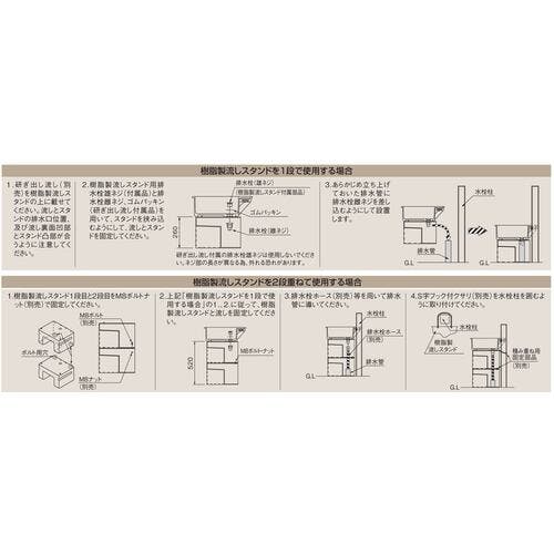 タキロン 樹脂製流しスタンド 450D用 290173 タキロン 樹脂製流しスタンド 450D用 290173 290173 個数：1個