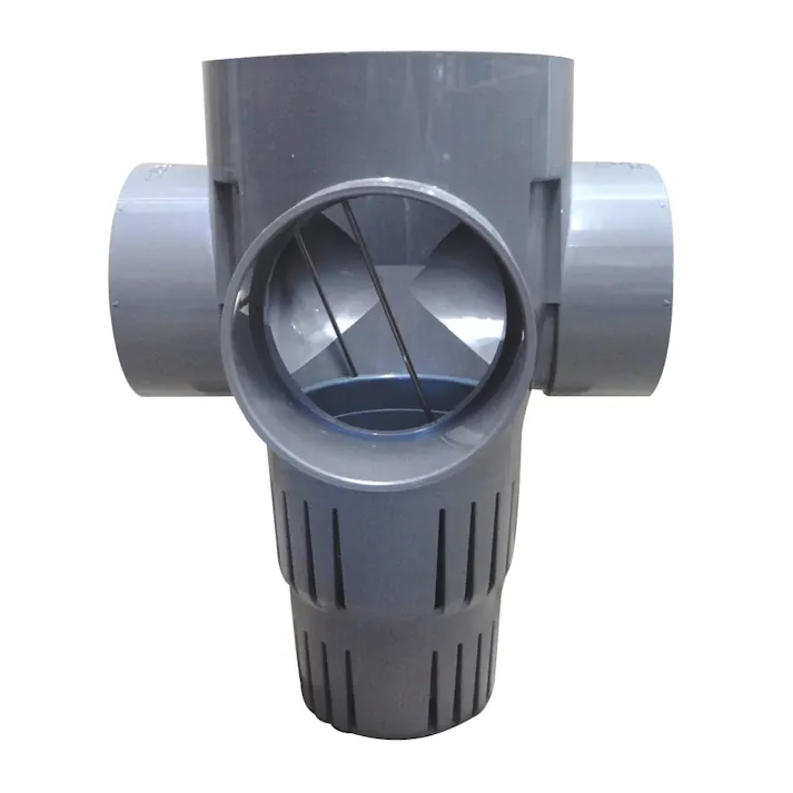 塩ビ製雨水浸透ます 90度合流 100-150