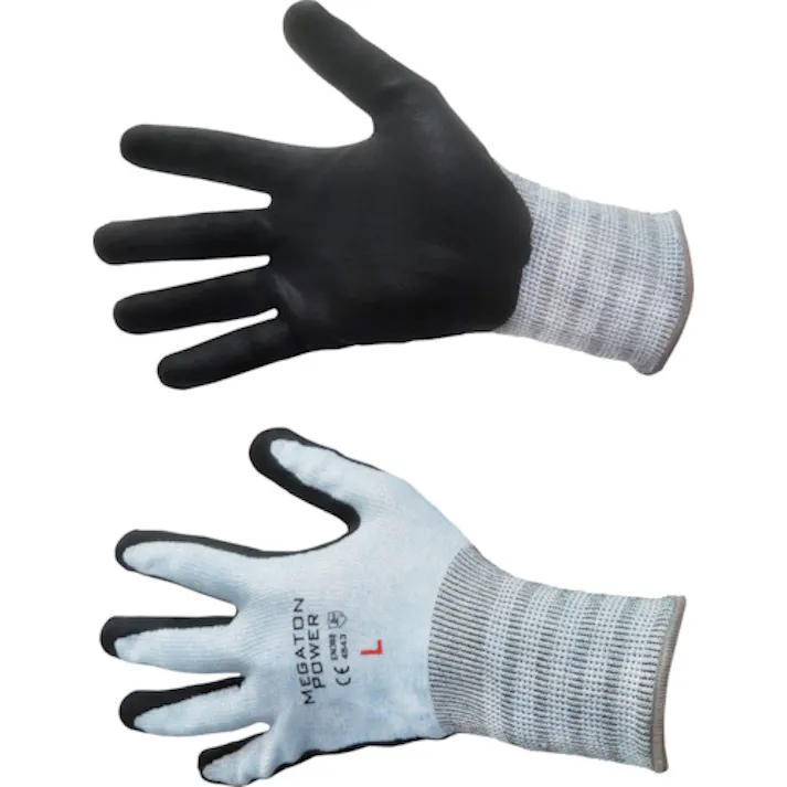 【CAINZ-DASH】富士手袋工業 メガトンパワー耐切創手袋 ニトリルコート 25-12 L 25-12-L【別送品】