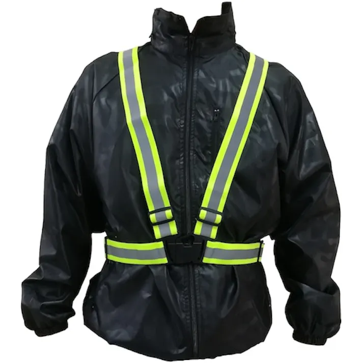 【CAINZ-DASH】富士手袋工業 伸縮安全テープベスト 蛍光イエロー 8270-Y【別送品】