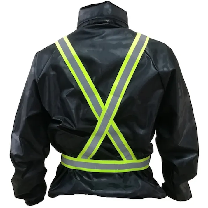 【CAINZ-DASH】富士手袋工業 伸縮安全テープベスト 蛍光イエロー 8270-Y【別送品】