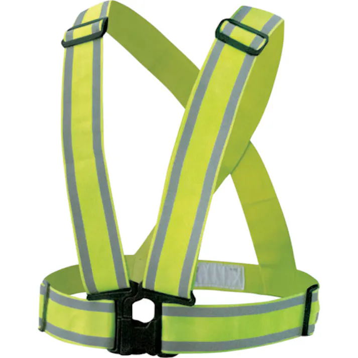 【CAINZ-DASH】富士手袋工業 伸縮安全テープベスト 50mm 8272-YE【別送品】