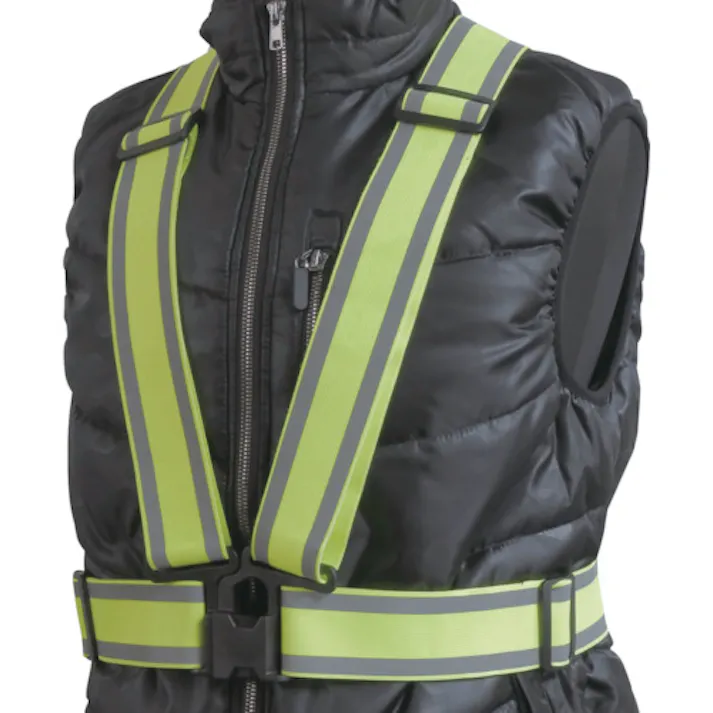 【CAINZ-DASH】富士手袋工業 伸縮安全テープベスト 50mm 8272-YE【別送品】