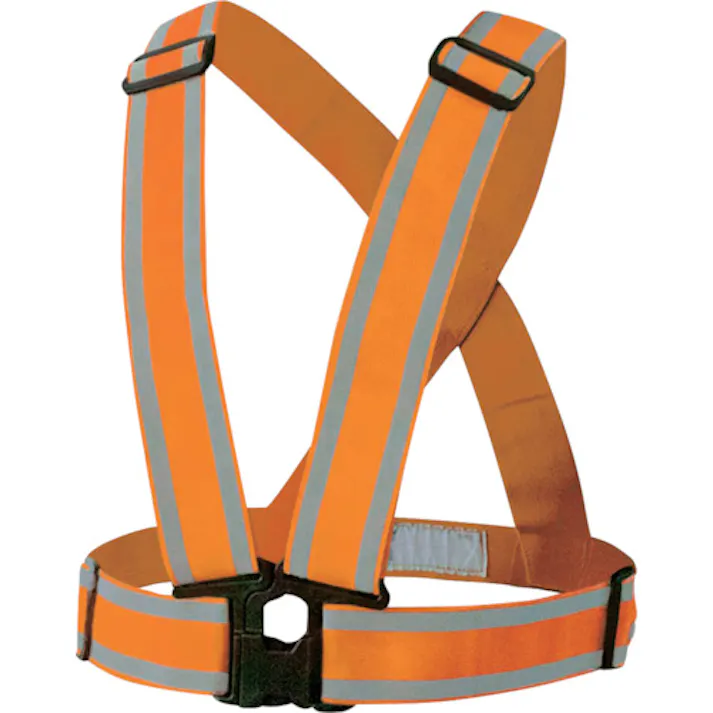 【CAINZ-DASH】富士手袋工業 伸縮安全テープベスト 50mm 8272-OR【別送品】