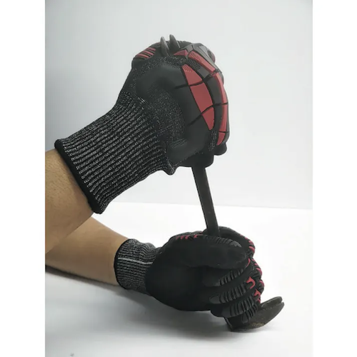 【CAINZ-DASH】富士手袋工業 ナックルアーマーC4 赤 L 9900-R-L【別送品】