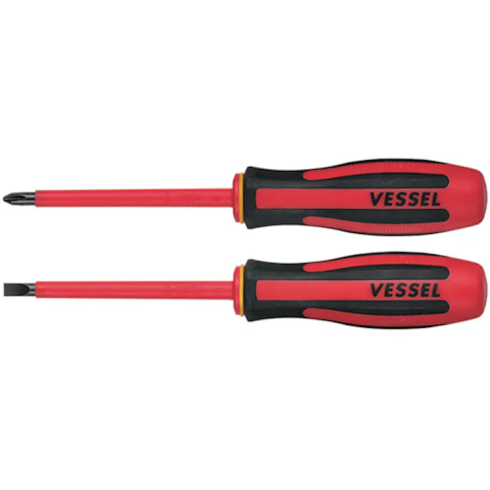 【CAINZ-DASH】ベッセル メガドラ絶縁ドライバー2本組 9602PS【別送品】