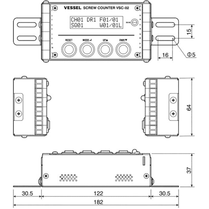 【CAINZ-DASH】ベッセル ねじ締めカウンター　ＡＣタイプ用スクリューカウンター　ＶＳＣ－０２ VSC-02【別送品】