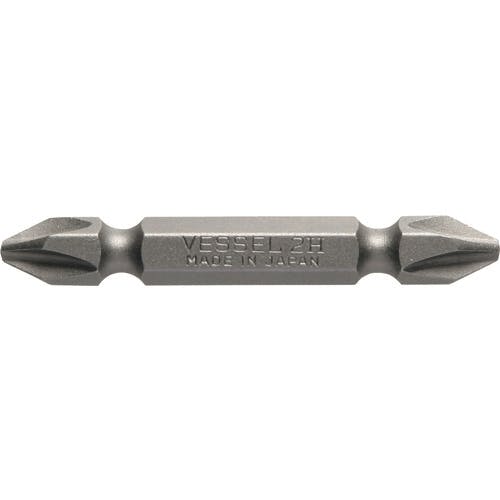 ベッセル マグネット入りビット B43 +2×50 H 両頭ビット 10本組 M-B43250H 両頭ドライバービット ベッセル マグネット入りビット B43 +2×50 H 両頭ビット 10本組 M-B43250H 両頭ドライバービット