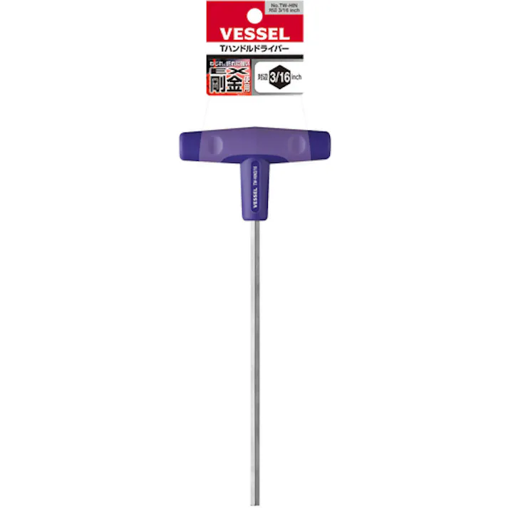 【CAINZ-DASH】ベッセル Tハンドルドライバー(インチ) TW-HIN 対辺 対辺3/16 TW-HIN3/16【別送品】
