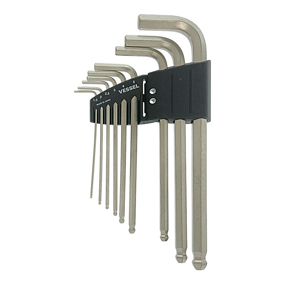 ベッセル VESSEL 本締めボールポイントレンチ 9本組 | 作業工具・作業