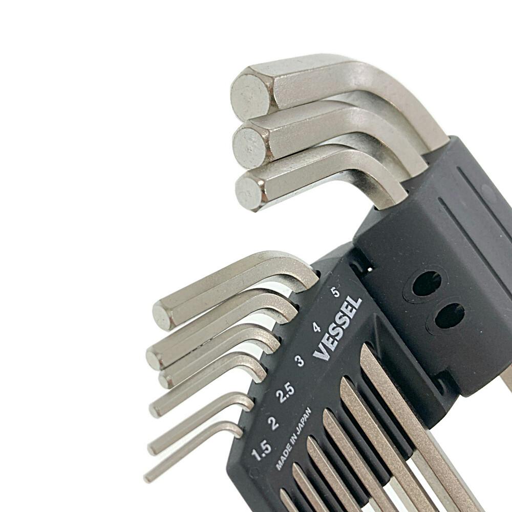 ベッセル VESSEL 本締めボールポイントレンチ 9本組 | 作業工具・作業
