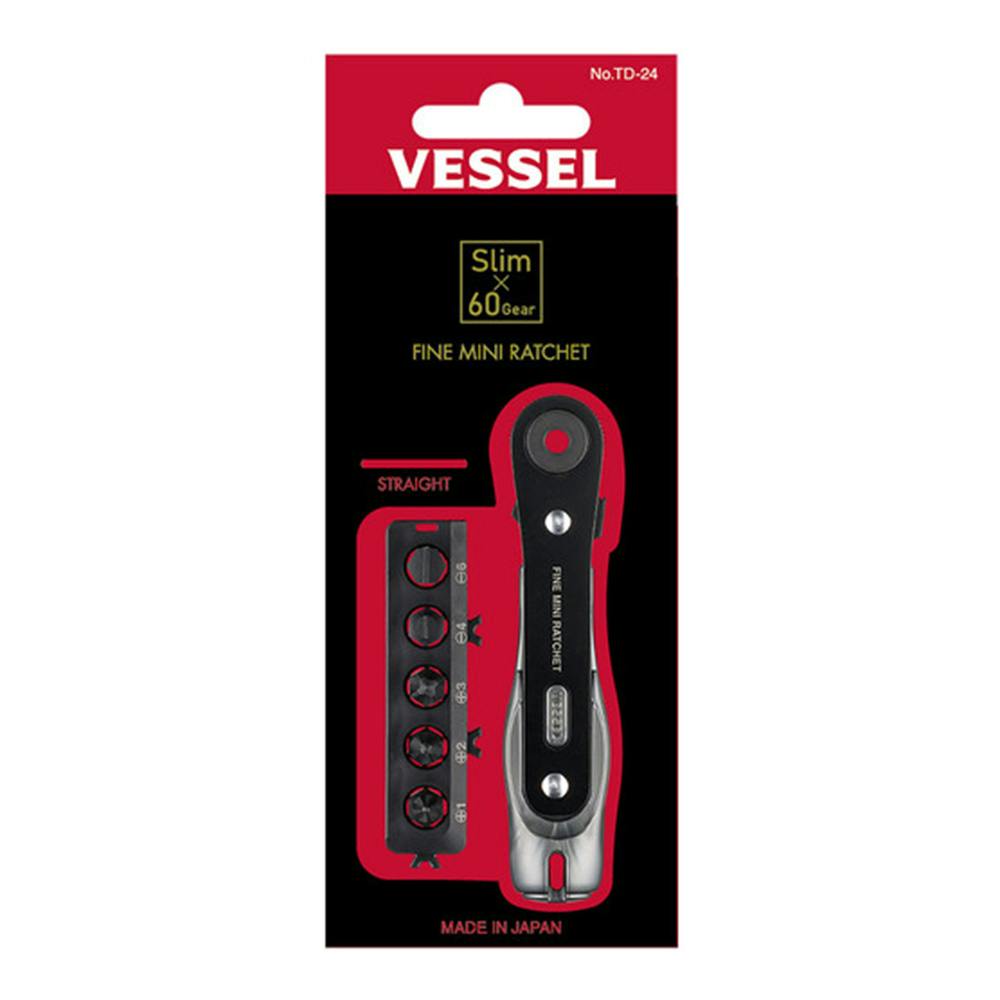 ベッセル VESSEL ファインミニラチェットビット TD-24 5本 | 電動工具