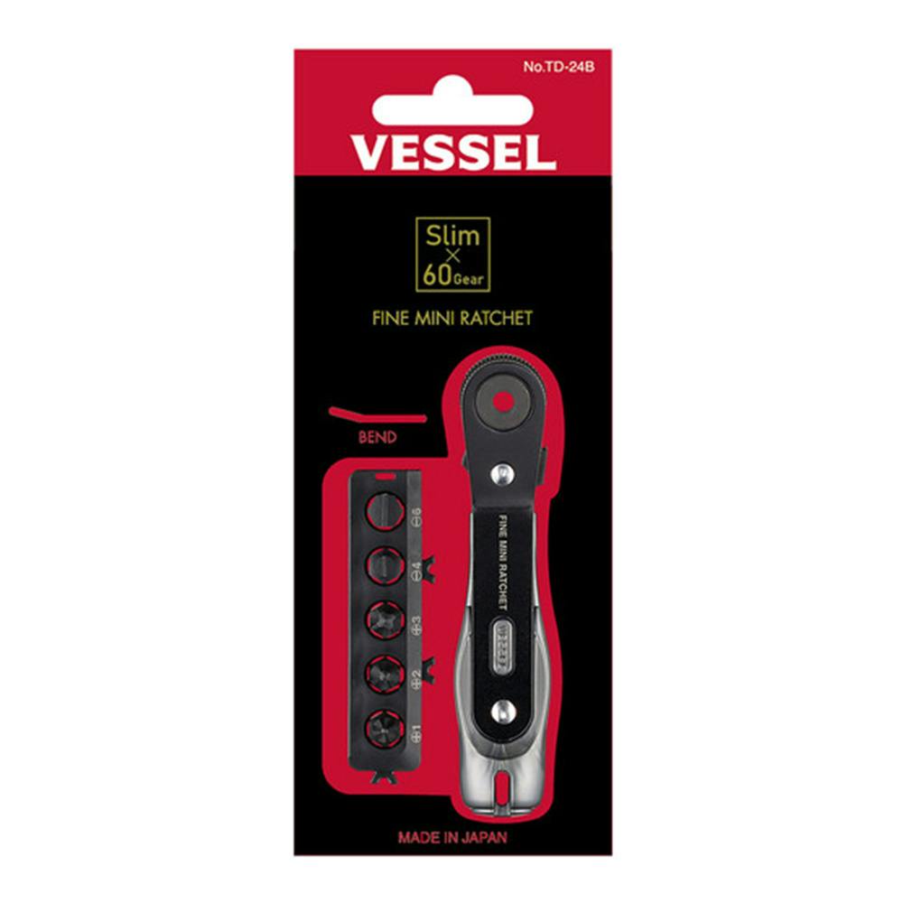 ベッセル VESSEL ファインラチェットベンドビット TD-24B 5本 | 電動