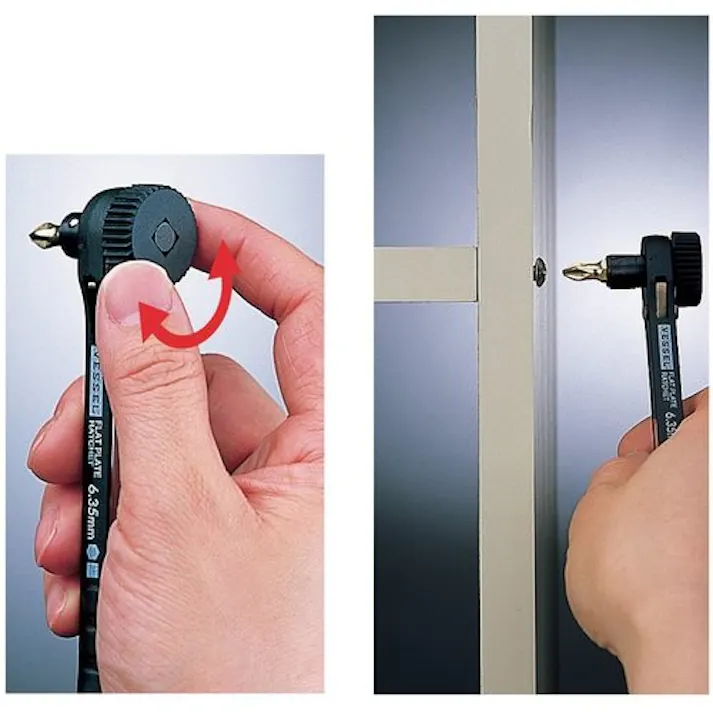 【CAINZ-DASH】ベッセル 板ラチェットドライバー No.TD-71(+2) TD-71【別送品】