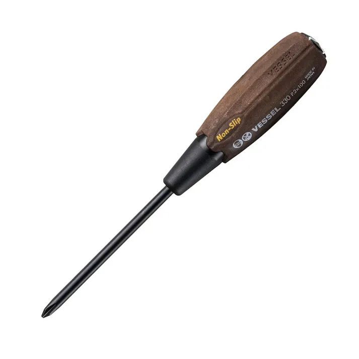 ベッセル VESSEL ウッディ貫通ドライバー B-330 +2×100