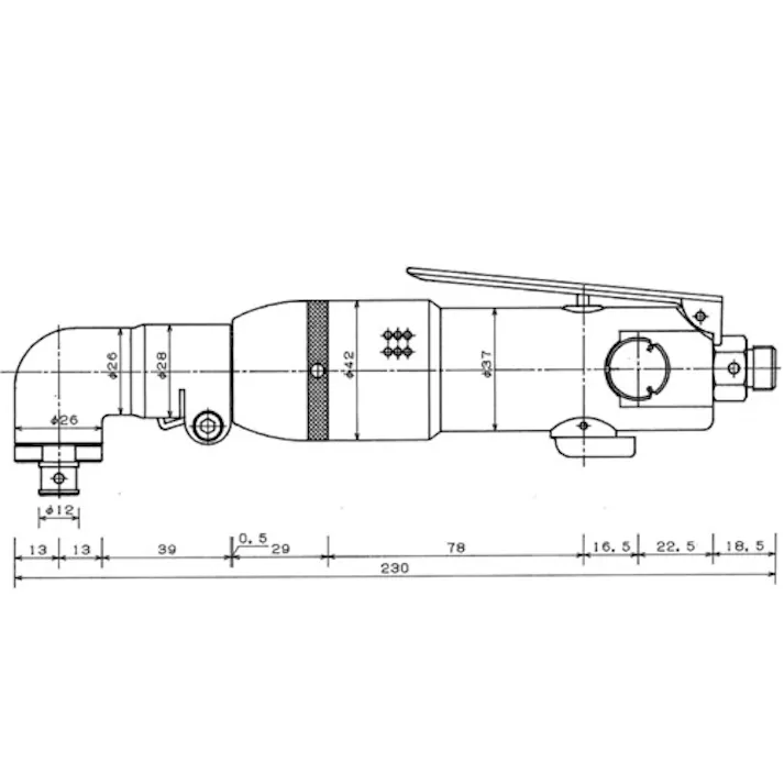 【CAINZ-DASH】ベッセル 衝撃式 エアードライバーGTPLRC 全長228mm GT-PLRC【別送品】